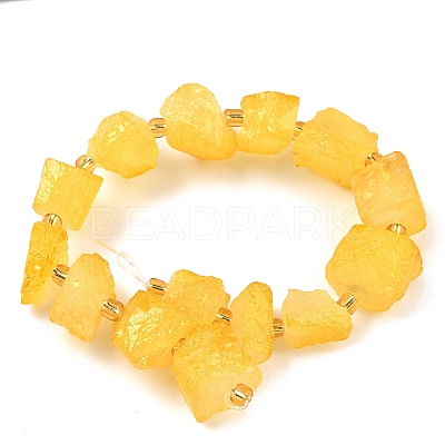 Raw Rough Natural Quartz Crystal Beads Strands G-Z131-J01-10-1
