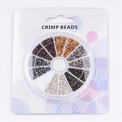 1 Box Brass Crimp Beads KK-JP0010-01B-1