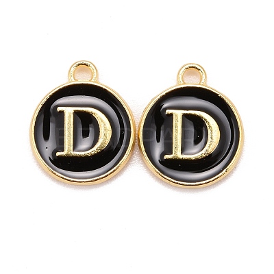 Golden Plated Alloy Charms X-ENAM-S118-02D-1