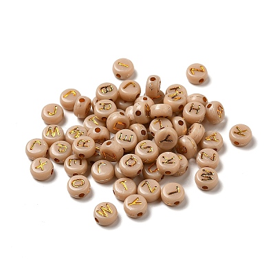 Plating Acrylic Beads OACR-P017-A09-1