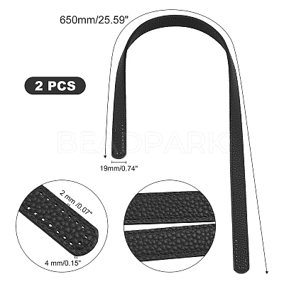 Imitation leather Bag Handles FIND-WH0067-67A-1