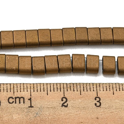 Electroplated Non-magnetic Synthetic Hematite Beads Strands G-C106-B01-13B-1