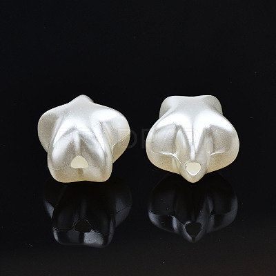 ABS Plastic Imitation Pearl Beads OACR-N008-126-1