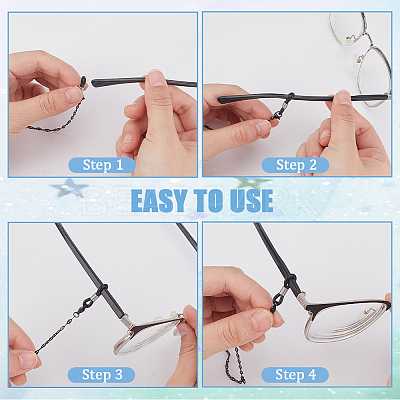 304 Stainless Steel Oval Link Chains Neck Eyeglass Chains FIND-BBC0003-91-1