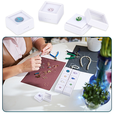 Plastic Loose Diamond Storage Boxes CON-WH0089-72A-1