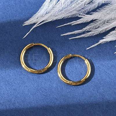 PVD Vacuum Plating 304 Stainless Steel Huggie Hoop Earrings for Women EJEW-F280-07B-G-1