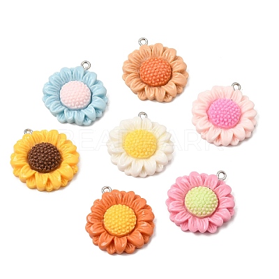 Opaque Resin Pendants RE-CBA3571-02-1
