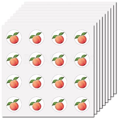 8Pcs Plastic Waterproof Self-Adhesive Picture Stickers DIY-WH0428-122-1