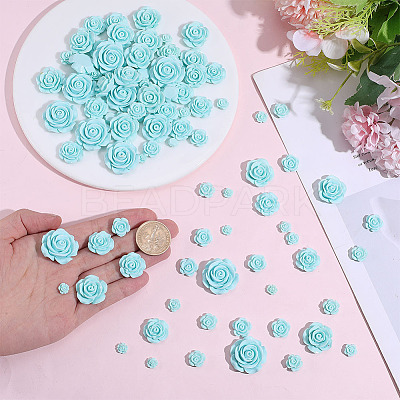 70Pcs 7 Styles Plastic Cabochons KY-DR0001-03A-1