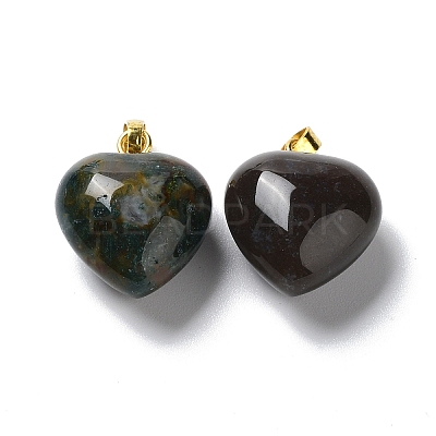 Natural Moss Agate Pendants G-I311-A08-G-1