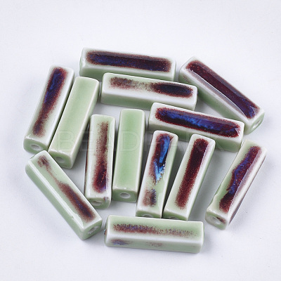 Handmade Porcelain Beads X-PORC-S498-28A-1