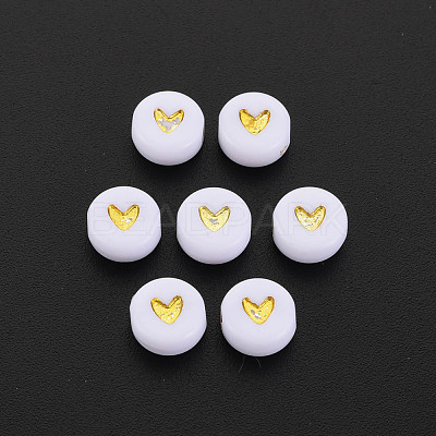 Plating Acrylic Beads PACR-R242-01-1