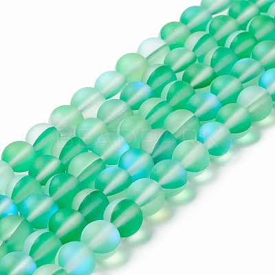 Synthetic Moonstone Beads Strands G-E573-01B-17-1