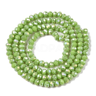 Electroplate Glass Beads Strands EGLA-A044-P2mm-B30-1