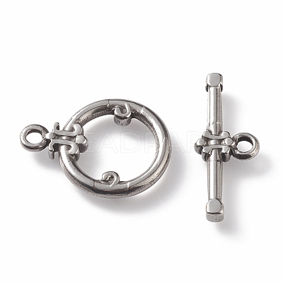 Non-Tarnish 304 Stainless Steel Toggle Clasps STAS-K209-05P-1
