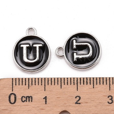 Platinum Plated Alloy Charms X-ENAM-S118-02U-P-1
