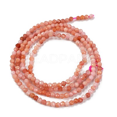 Natural Pink Aventurine Beads Strands G-M438-A09-02-1