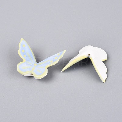 Handmade Porcelain Beads PORC-Q008-01G-1