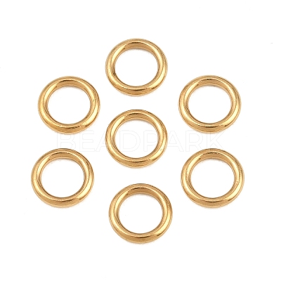 Ion Plating(IP) 304 Stainless Steel Closed Jump Rings STAS-G393-06G-06-1