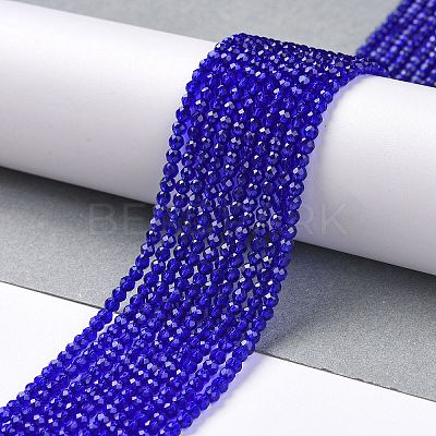 Transparent Glass Beads Strands GLAA-H021-04-09-1