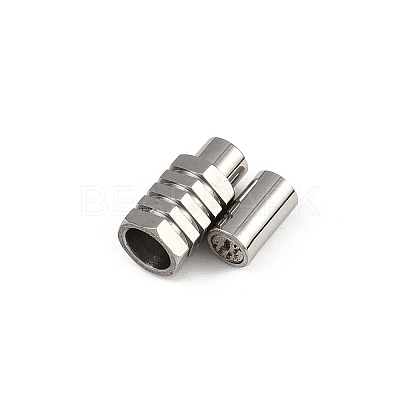 304 Stainless Steel Magnetic Clasps Hand Polished STAS-C127-18A-P-1
