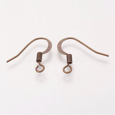 Brass French Earring Hooks KK-Q366-AB-NF-1
