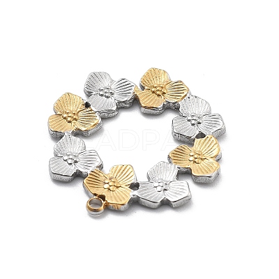 304 Stainless Steel Pendants STAS-R155-045GP-02-1