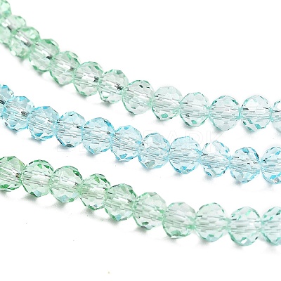 Transparent Painted Glass Beads Strands X1-DGLA-A034-T4mm-A16-1