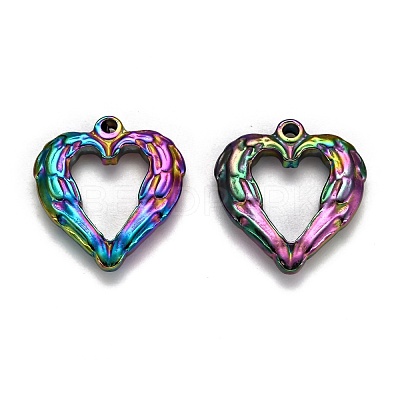 304 Stainless Steel Open Pendants STAS-I105S-09M-C-1