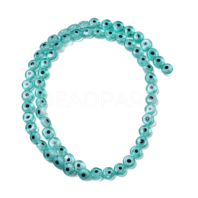 Handmade Evil Eye Lampwork Beads Strands LAMP-G164-10A-01-1