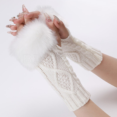 Polyacrylonitrile Fiber Yarn Knitting Fingerless Gloves COHT-PW0001-15A-1