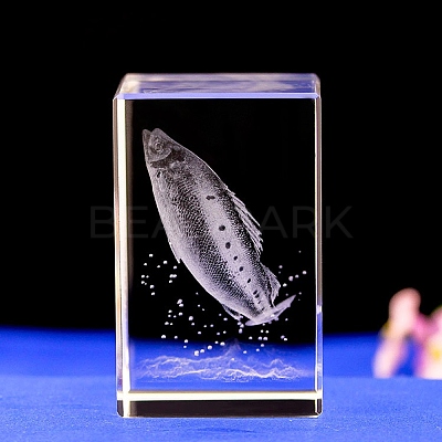 3D Inner Carved Sea Animal Glass Ornaments PW-WG881A2-02-1