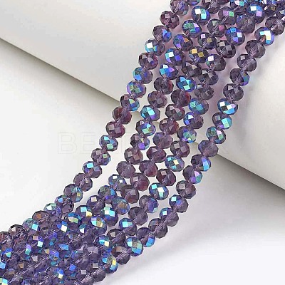 Electroplate Glass Beads Strands LS-EGLA-A044-T8mm-L15-1