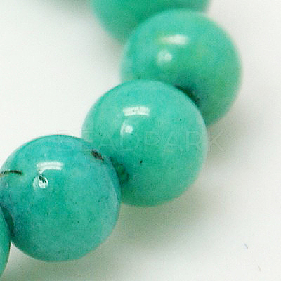 Natural Mashan Jade Round Beads Strands X-G-D263-4mm-XS15-1