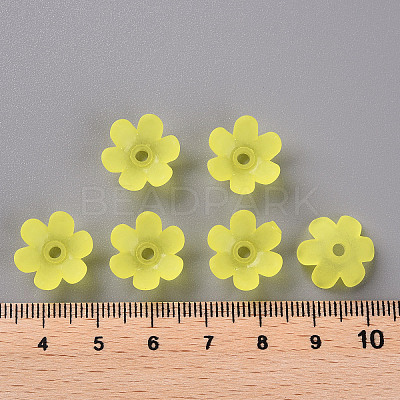 Frosted Acrylic Bead Caps MACR-S371-07A-717-1