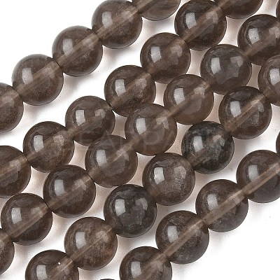 Natural Ice Obsidian Beads Strands G-P590-A01-8mm-01-1