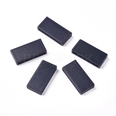 Plastic Keeper Belt Loop Square Loop Buckles KY-WH0002-02-1