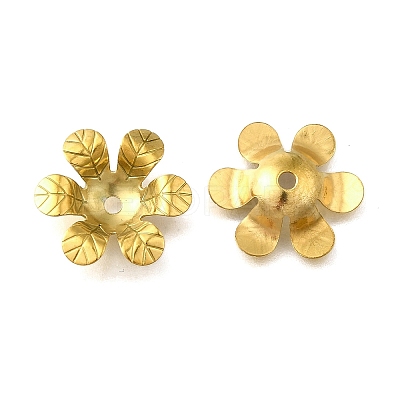 304 Stainless Steel Bead Caps X1-STAS-B087-10E-G-1