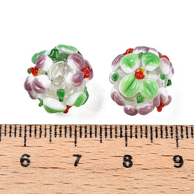 Handmade Two-Tone Lampwork Beads LAMP-T022-01A-12-1