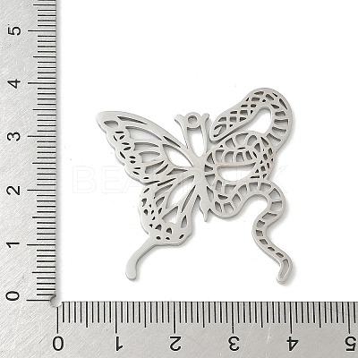 304 Stainless Steel Pendants STAS-F326-15P-1