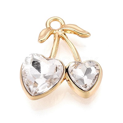 Alloy Rhinestone Pendants PALLOY-T092-24G-02-1
