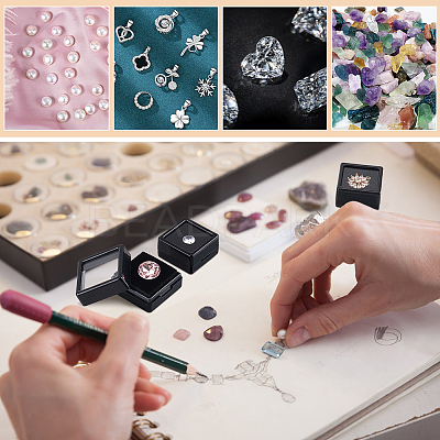 70Pcs ABS Plastic Jewelry Gift Boxes CON-WH0088-88B-02-1