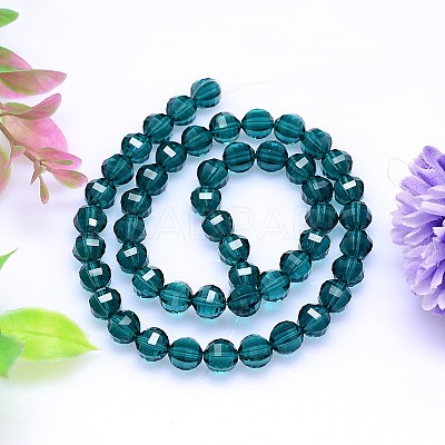 Faceted Round Imitation Austrian Crystal Bead Strands G-M182-6mm-24A-1