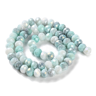 Electroplate Glass Beads Strands LAMP-S068-02J-1