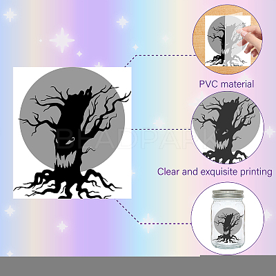 PVC Lamp Film for DIY Colorful Light Hanging Lamp Frosted Glass Jar DIY-WH0408-002-1