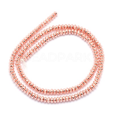 Electroplate Non-magnetic Synthetic Hematite Beads Strands G-L485-06B-RG-1