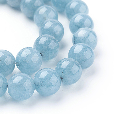 Natural Blue Quartz Beads Strands G-O047-07-10mm-1