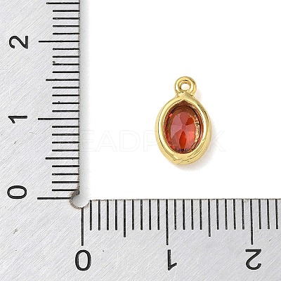 Brass Pave Cubic Zirconia Charms KK-CBA74BF-02G-01-1