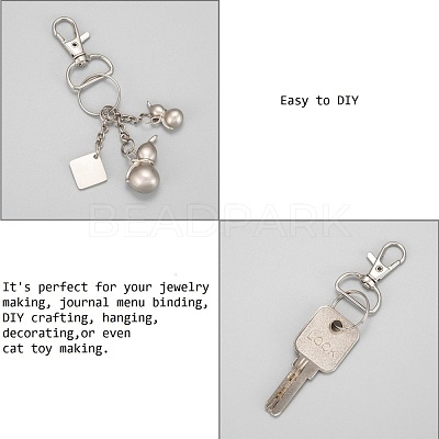 Zinc Alloy Swivel D Rings Lobster Claw Clasps X-E341-8-1