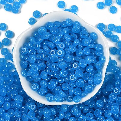 Transparent Colours Glass Seed Beads X1-SEED-P008-01B-08-1